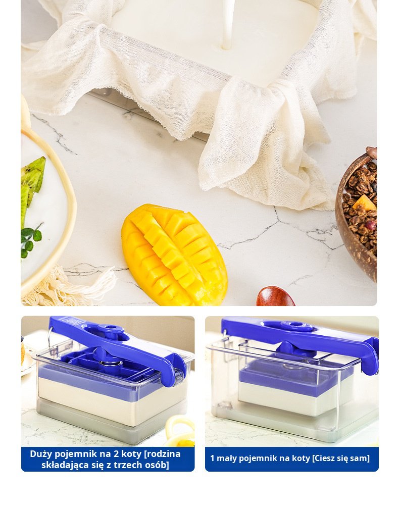 Praktyczny filtr do oddzielania serwatki przy domowym jogurcie