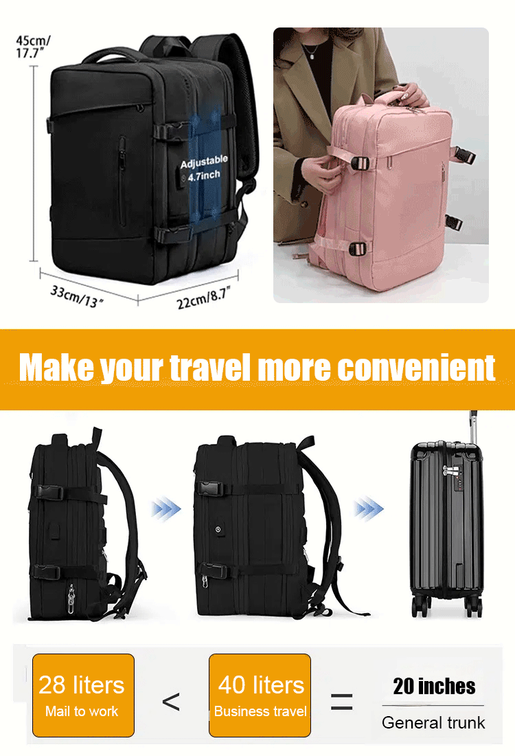 Men's and women's wet and dry separation travel large capacity expansion bag