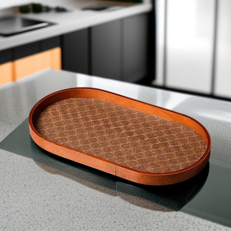 صندوق تخزين مفاتيح خشبي بنمط بيجونيا