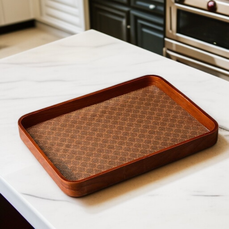 صندوق تخزين مفاتيح خشبي بنمط بيجونيا