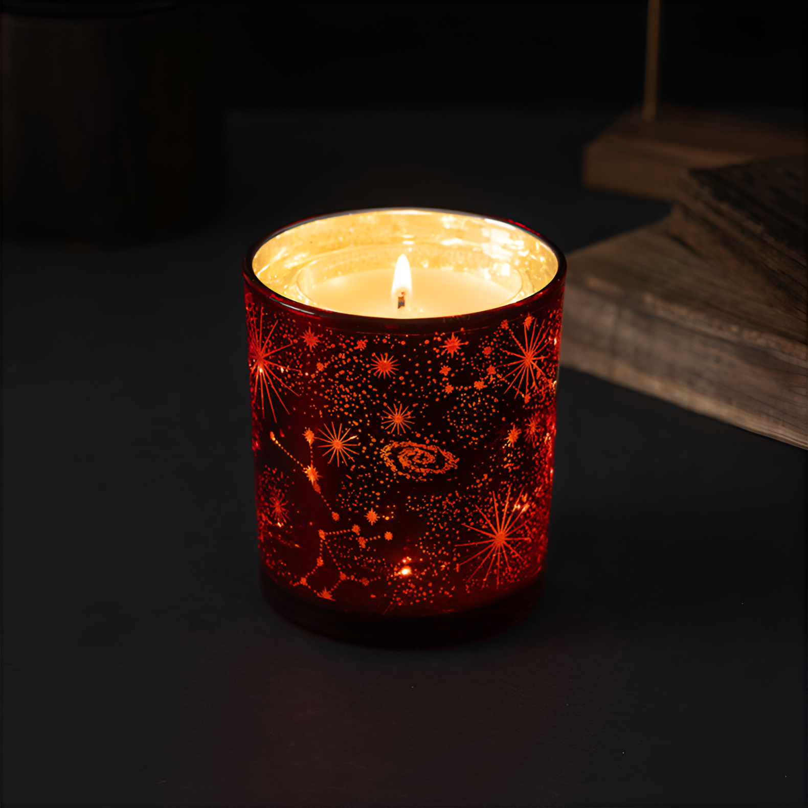 LED燈光感香氛蠟燭