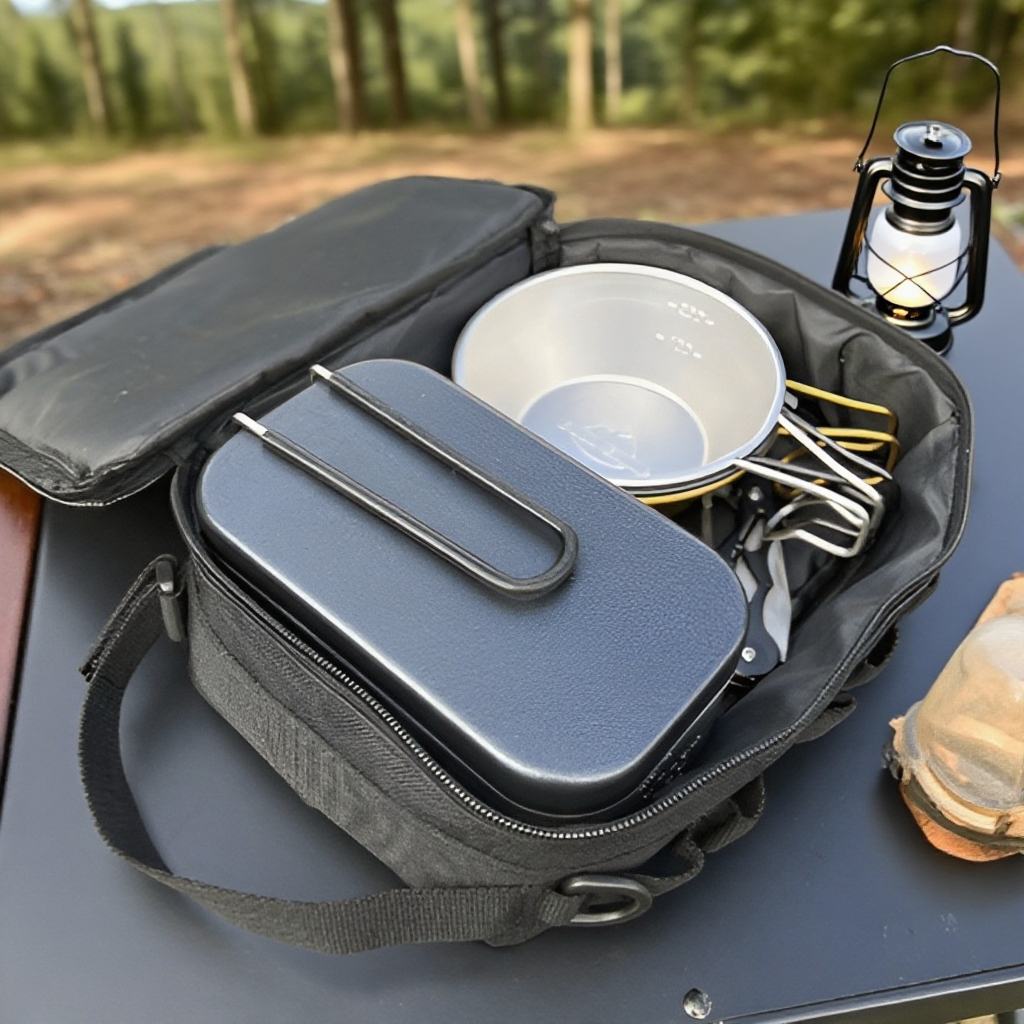 食器収納袋として使用中の様子