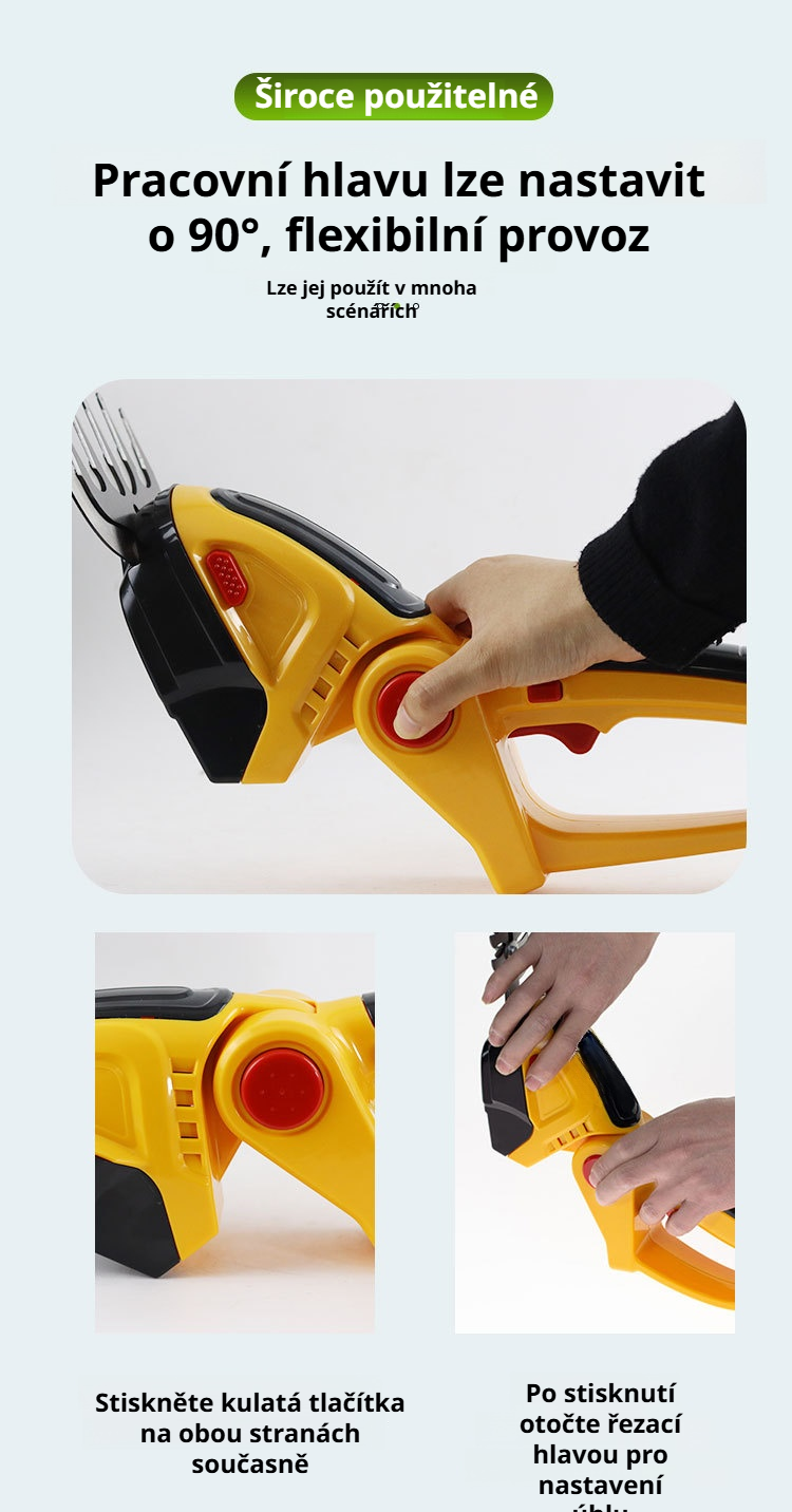 Přesné stříhání větví elektrickými nůžkami