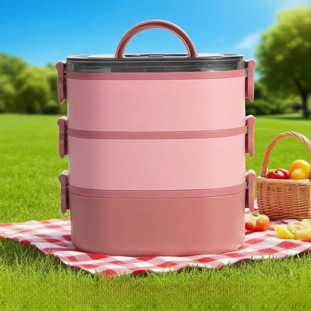 大容量多層手提便當盒