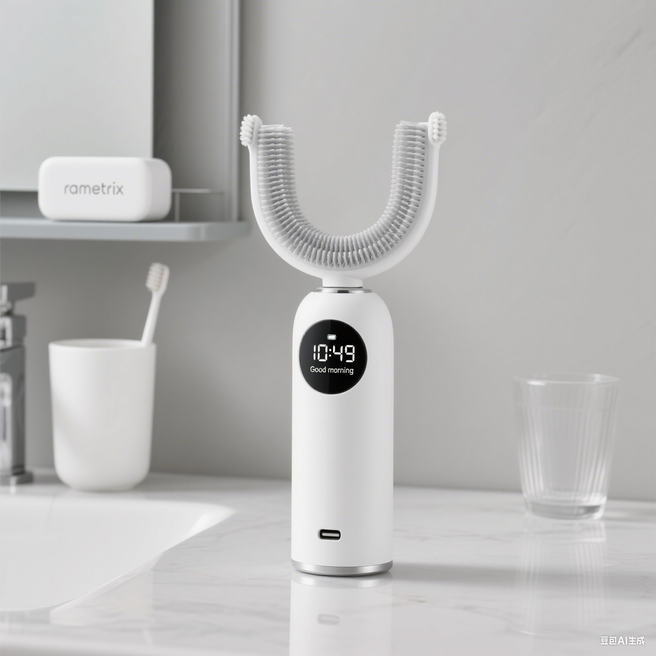 [Von Zahnärzten entwickelt] 10-Sekunden-vollautomatische, faule U-förmige elektrische Zahnbürste