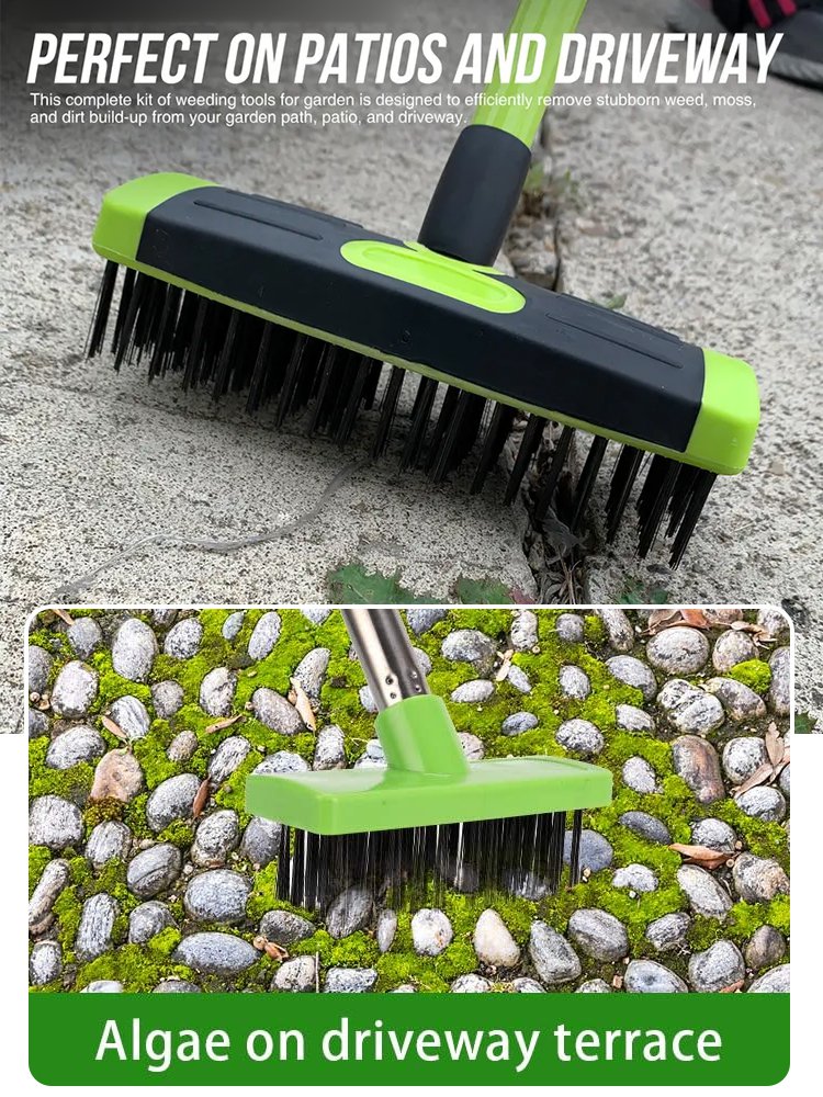 【Efficient and labor-saving】Dual-head weed cleaner