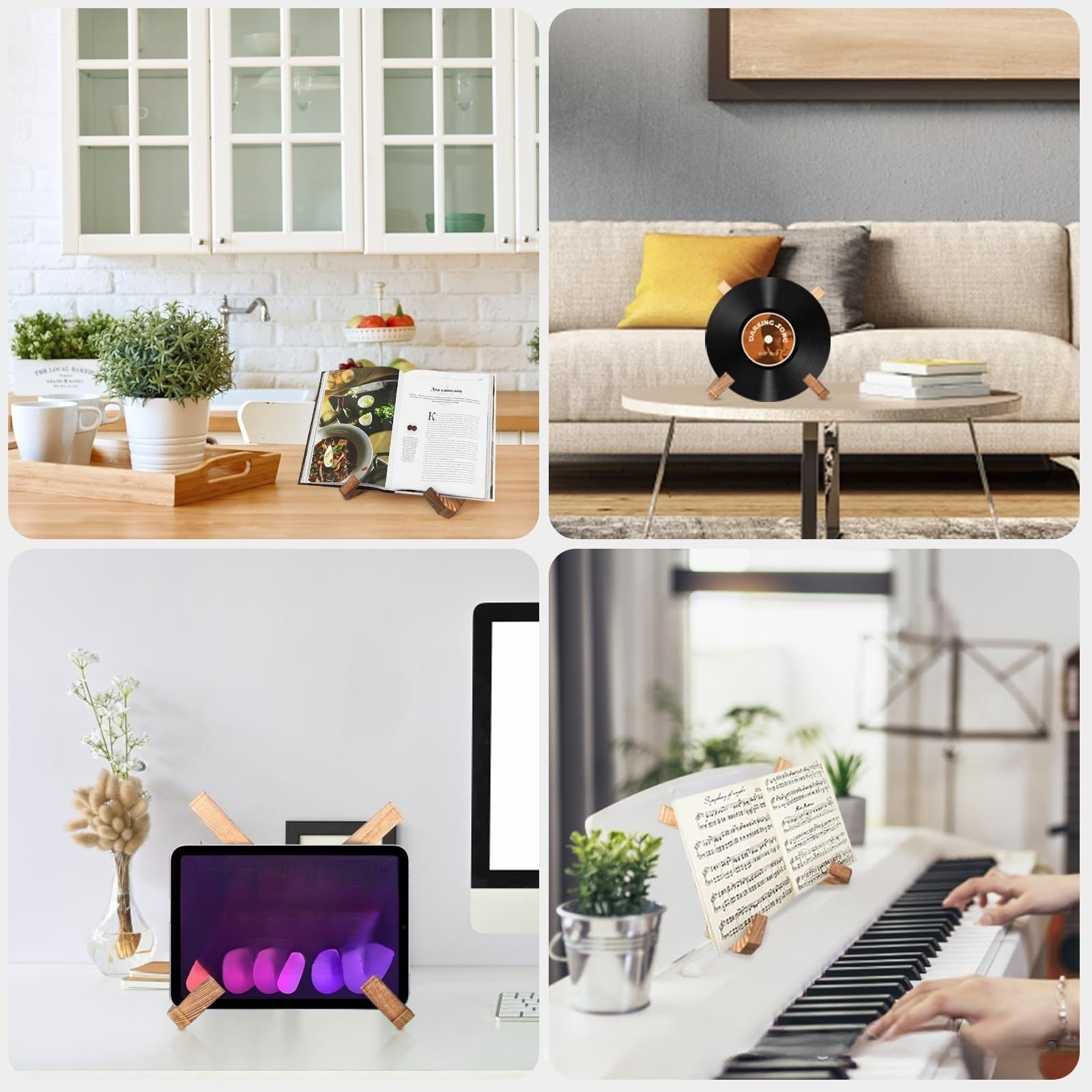 Home lazy stand used as a reading rack with a novel