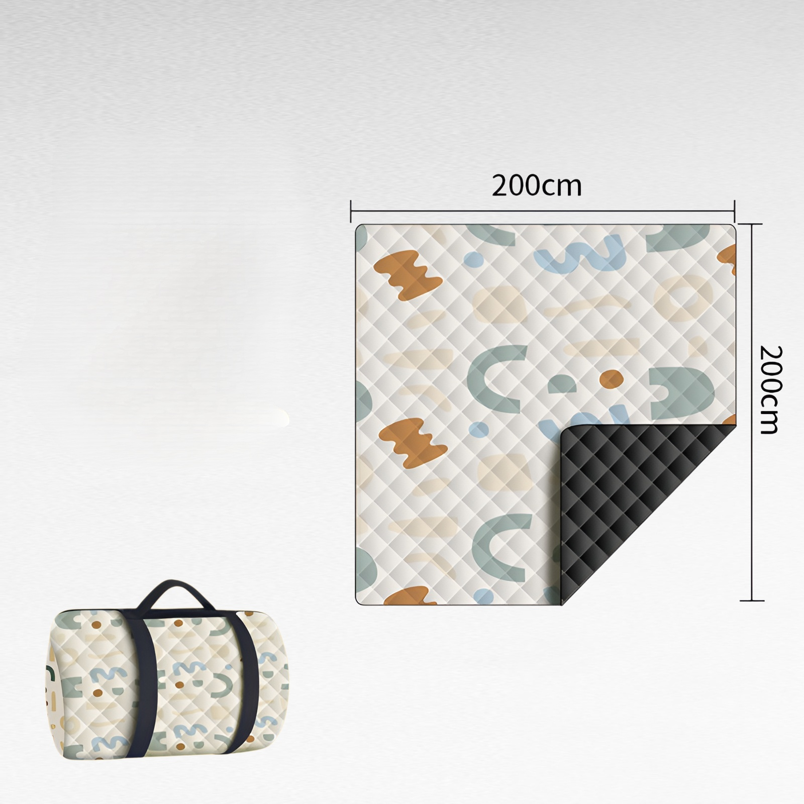 Thickened ultrasonic picnic mat moisture-proof mat beach mat outdoor camping mat camping lawn waterp