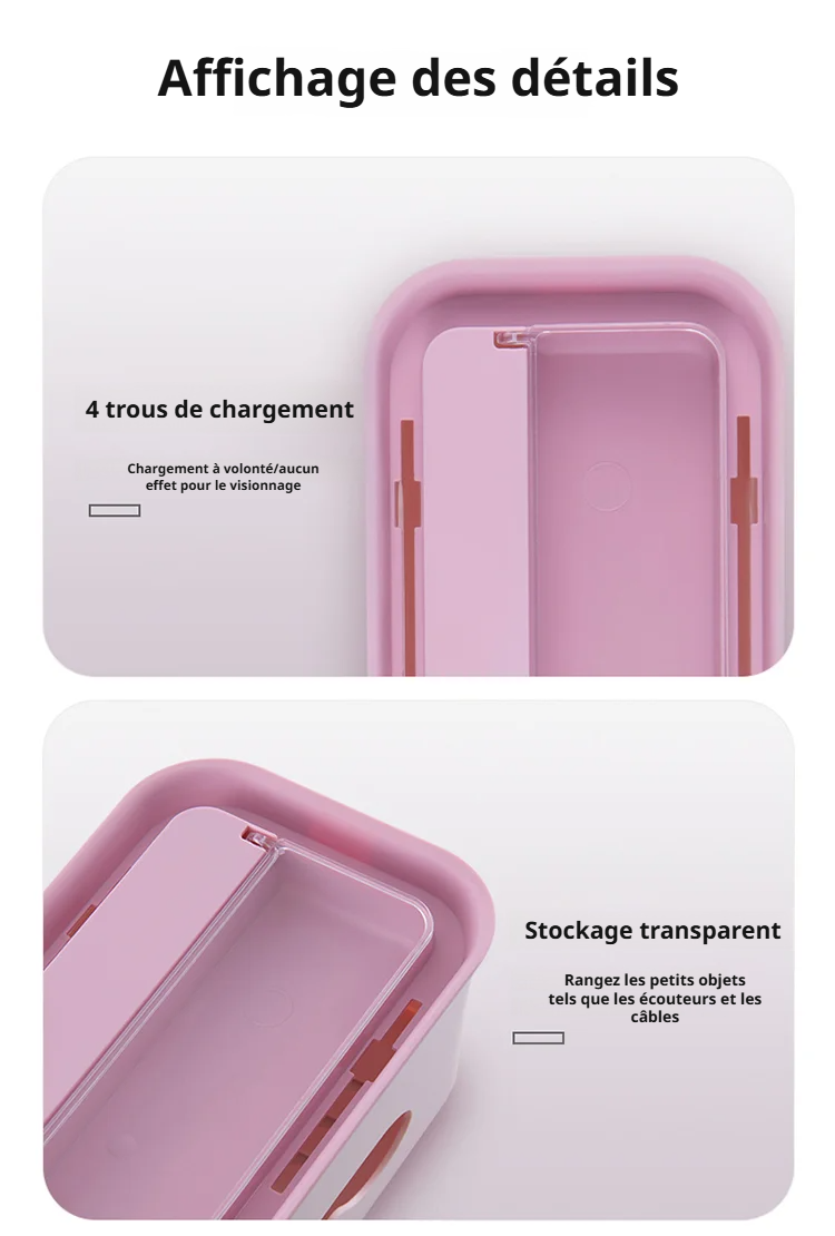 Boîte de rangement pour câbles adaptée au salon ou à la chambre