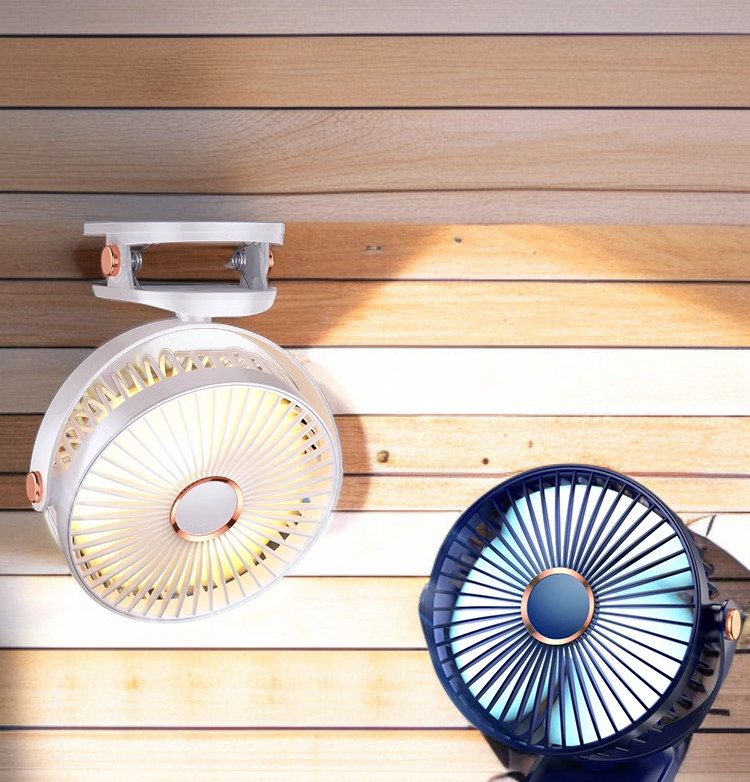 720도 회전 집게 선풍기 무드등