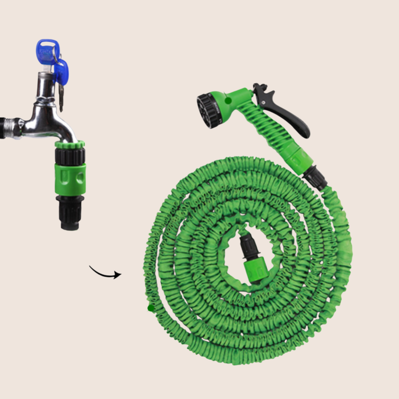 Garden telescopic water pipe water gun set