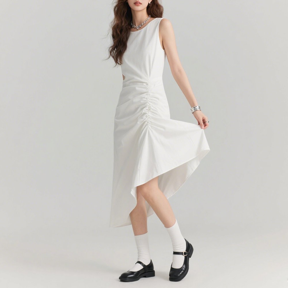 화이트 언밸런스 원피스 전체 이미지