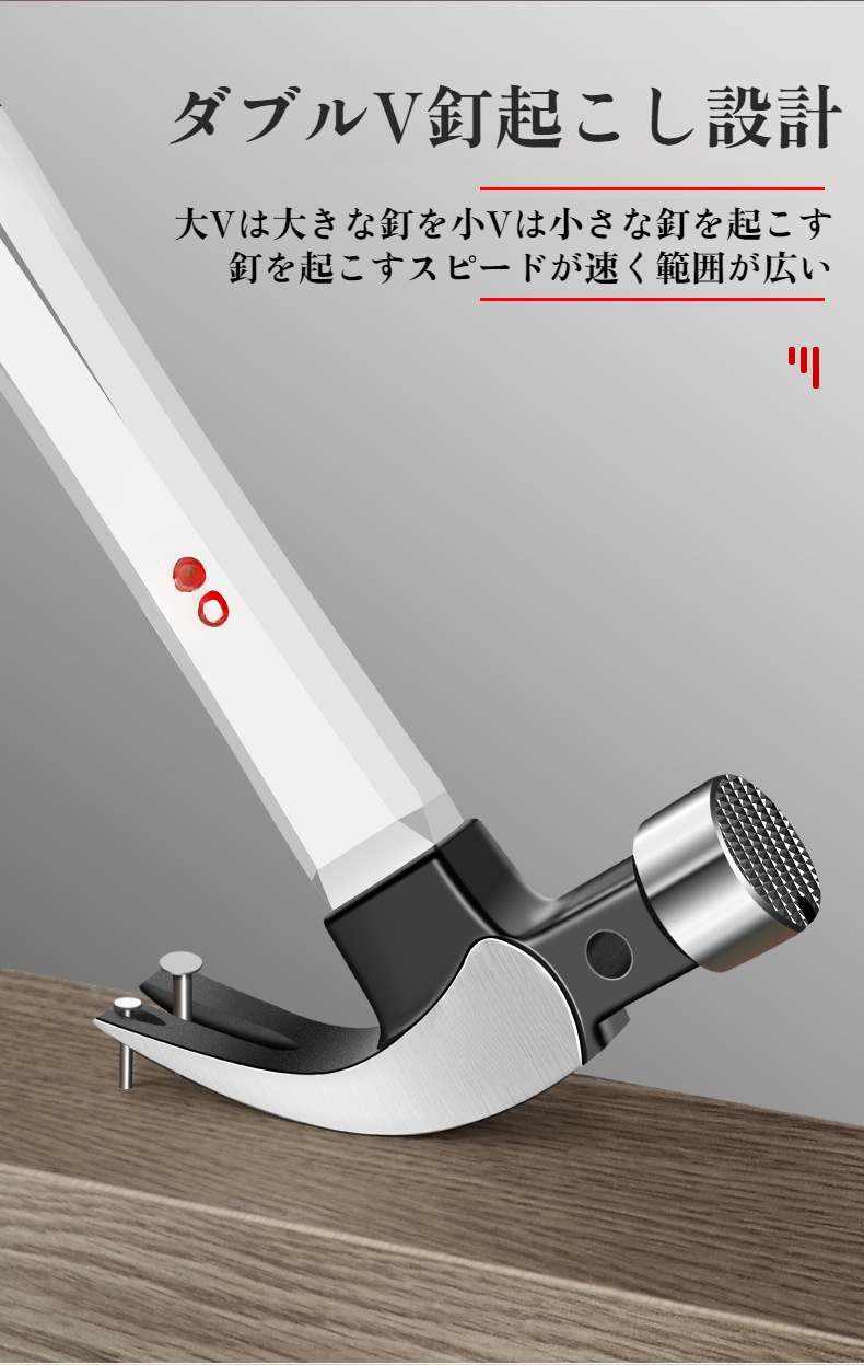 耐久性に優れたステンレス製ハンマー