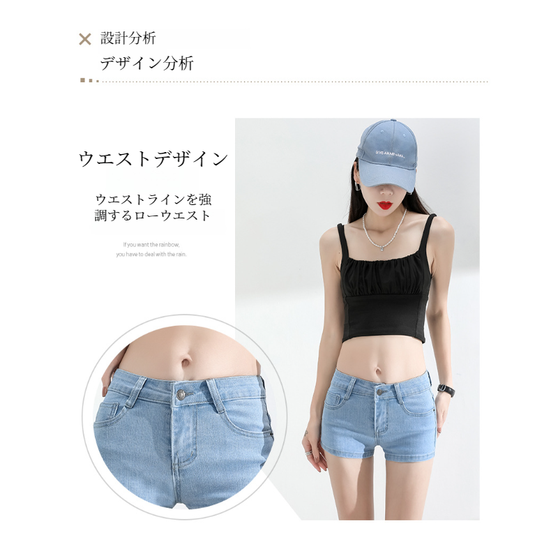 セクシーな夏のホットパンツタイトスーパーショートパンツファッションジーンズ女性明るい色のショートパンツ弾性レギンス