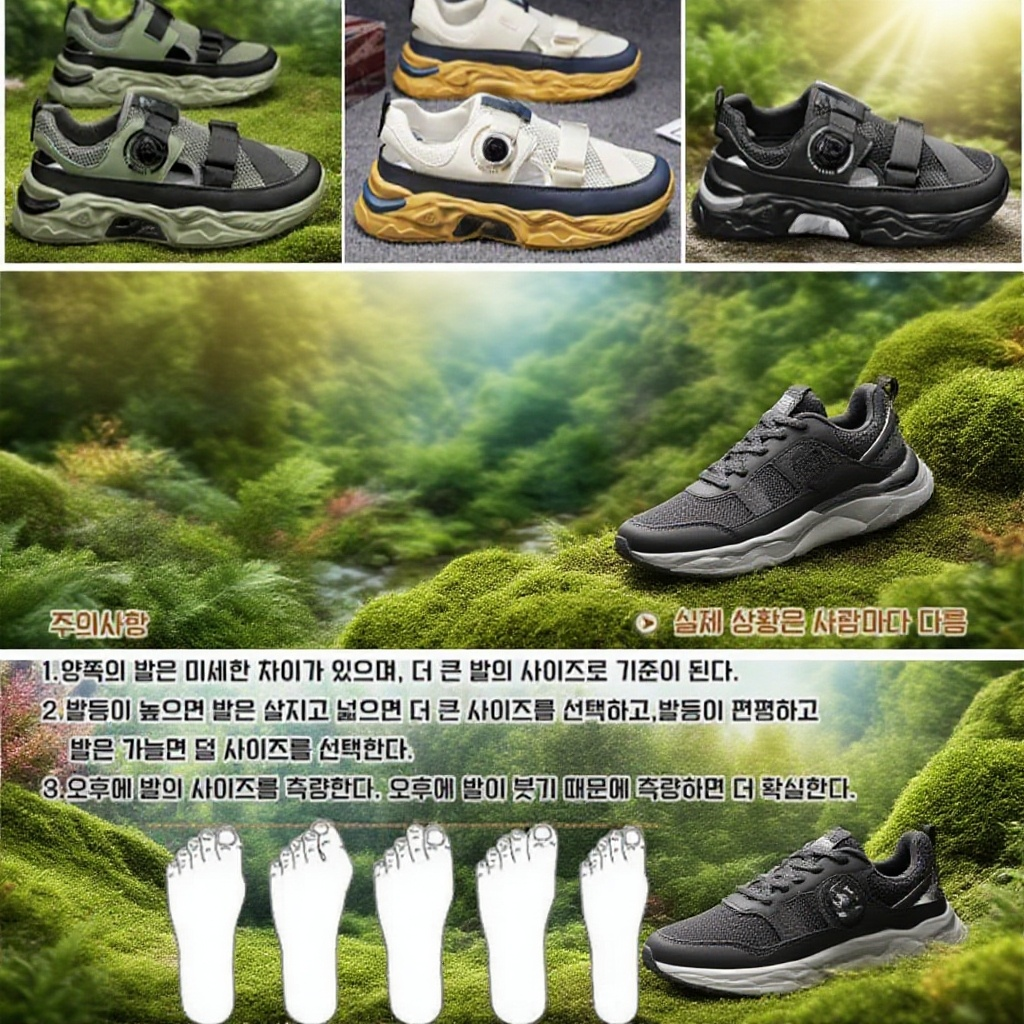 남자 캐주얼 키높이 통기성 샌들