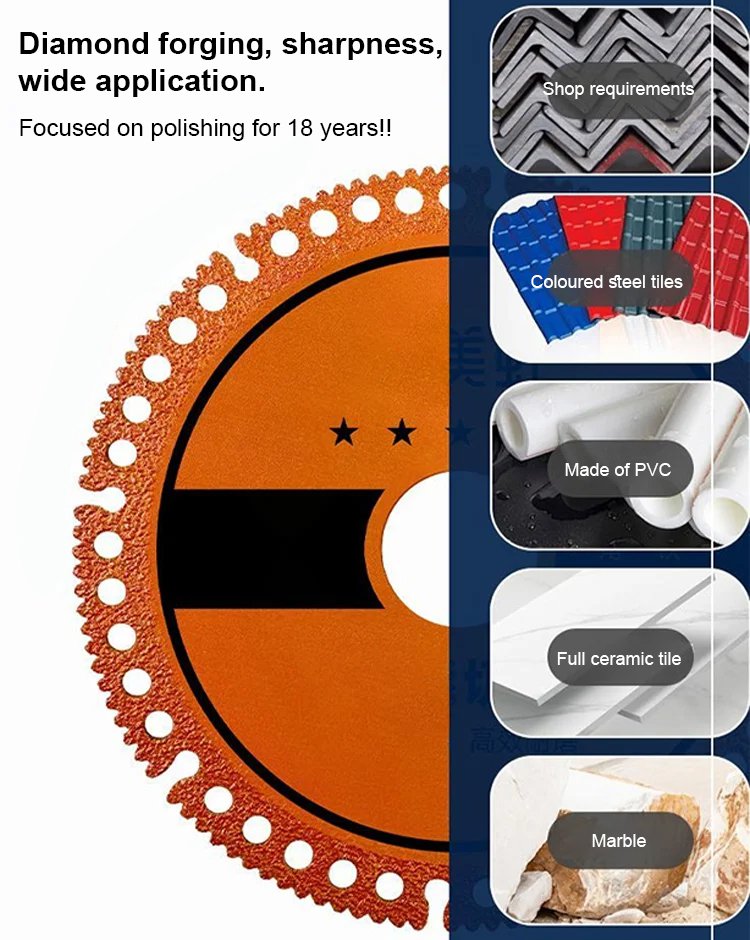 Composite multifunctional cutting disc 3-piece set