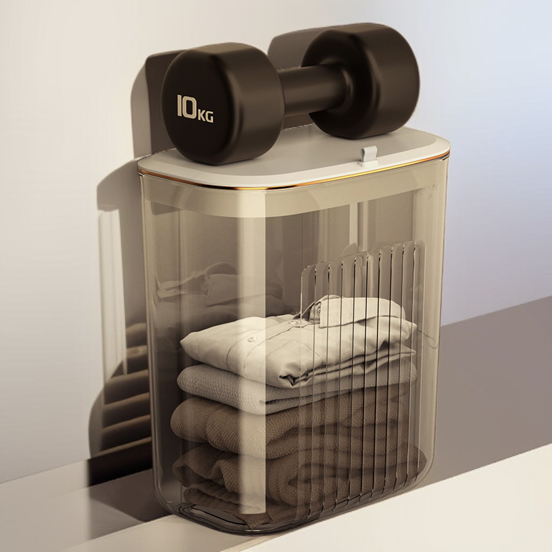 Waterproof wall mounted bathroom dirty clothes basket