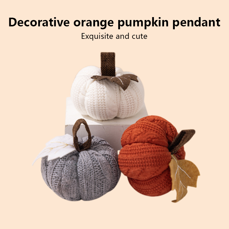 Decorative orange pumpkin pendant