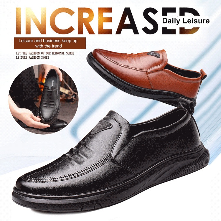 Spring men's soft sole versatile casual leather shoes