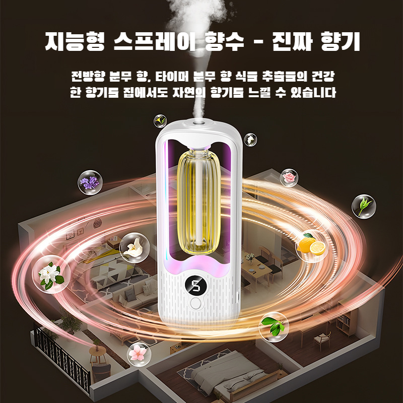 실내 분위기 조명 장시간 지속 자동 디퓨저 방 화장실 탈취 공기 디퓨저