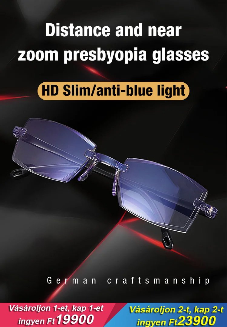 Automatikus zoomolású presbyopia szemüveg