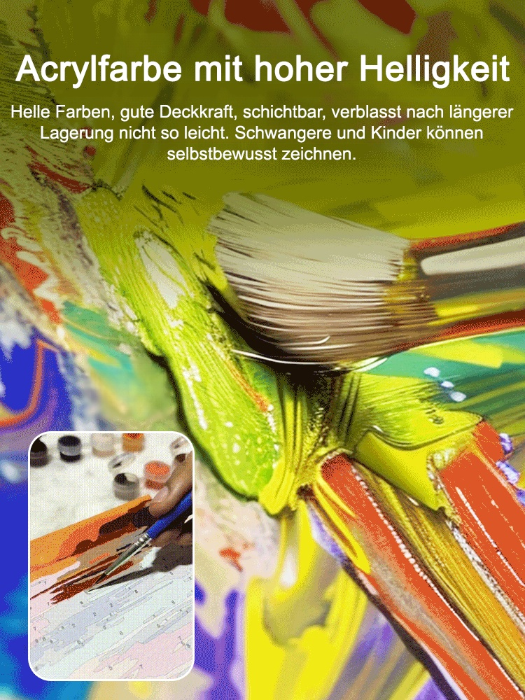 Digitales Ölgemälde, handgemachtes dekoratives Gemälde zum Selbermachen