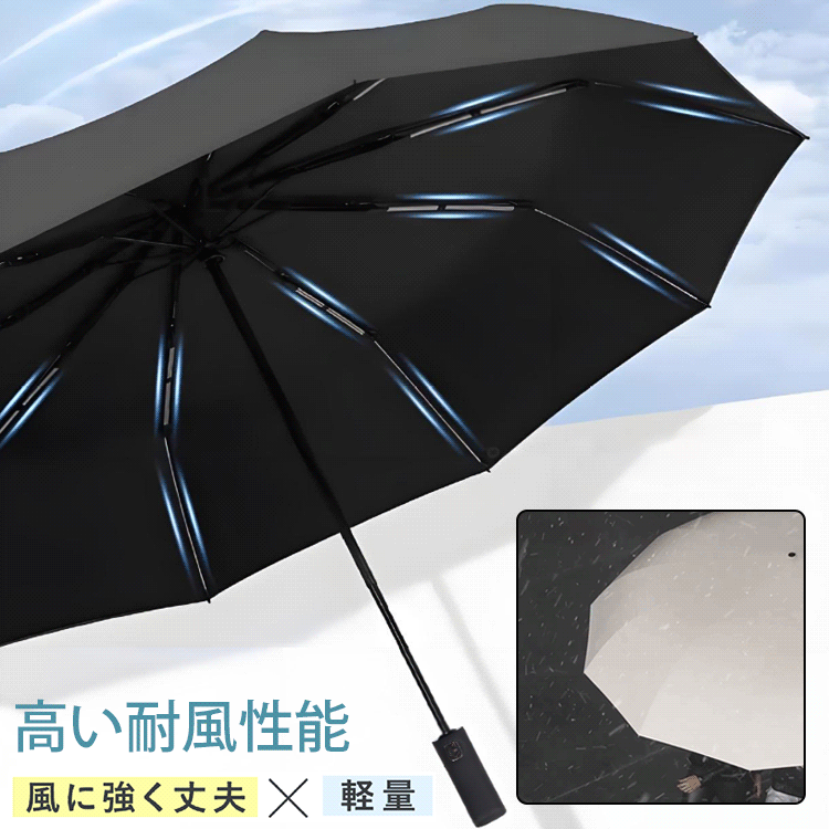 24骨全自動晴雨兼用傘