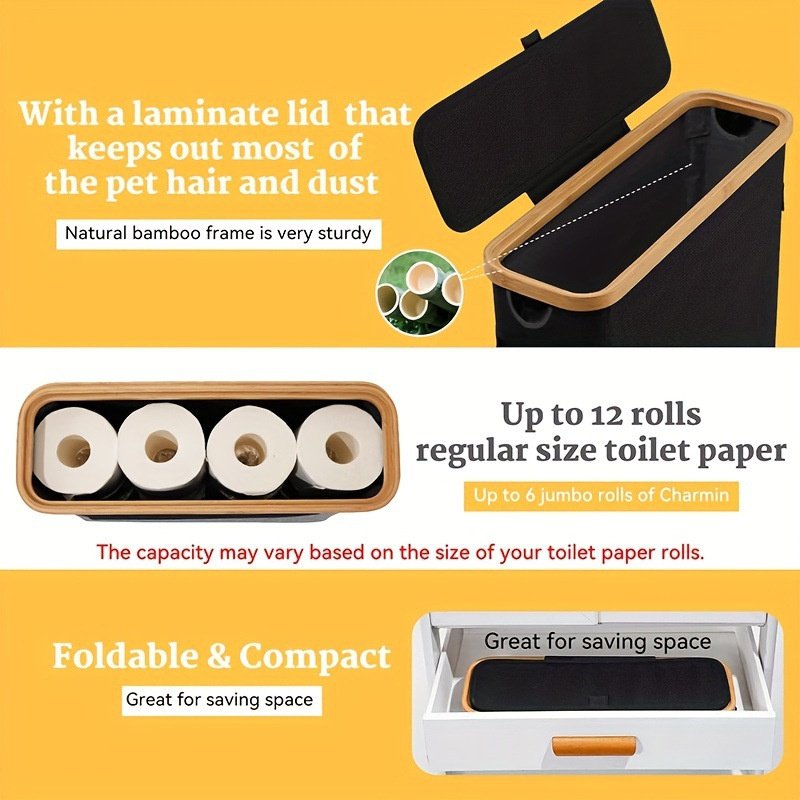 Cesta de almacenamiento de papel higiénico para baño Caja de almacenamiento de papel higiénico Estan