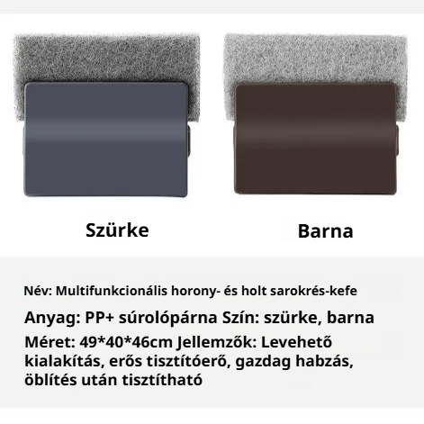 Multifunkcionális rés- és sarktisztító kefe