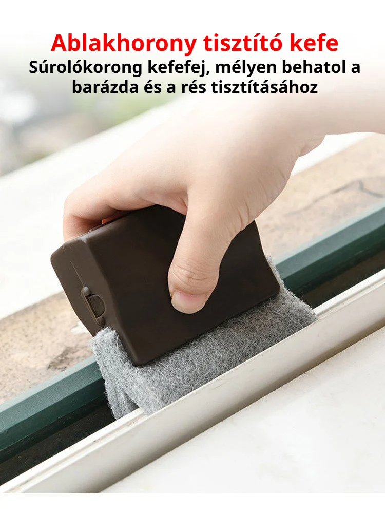 Multifunkcionális rés- és sarkoktisztító kefe közelről