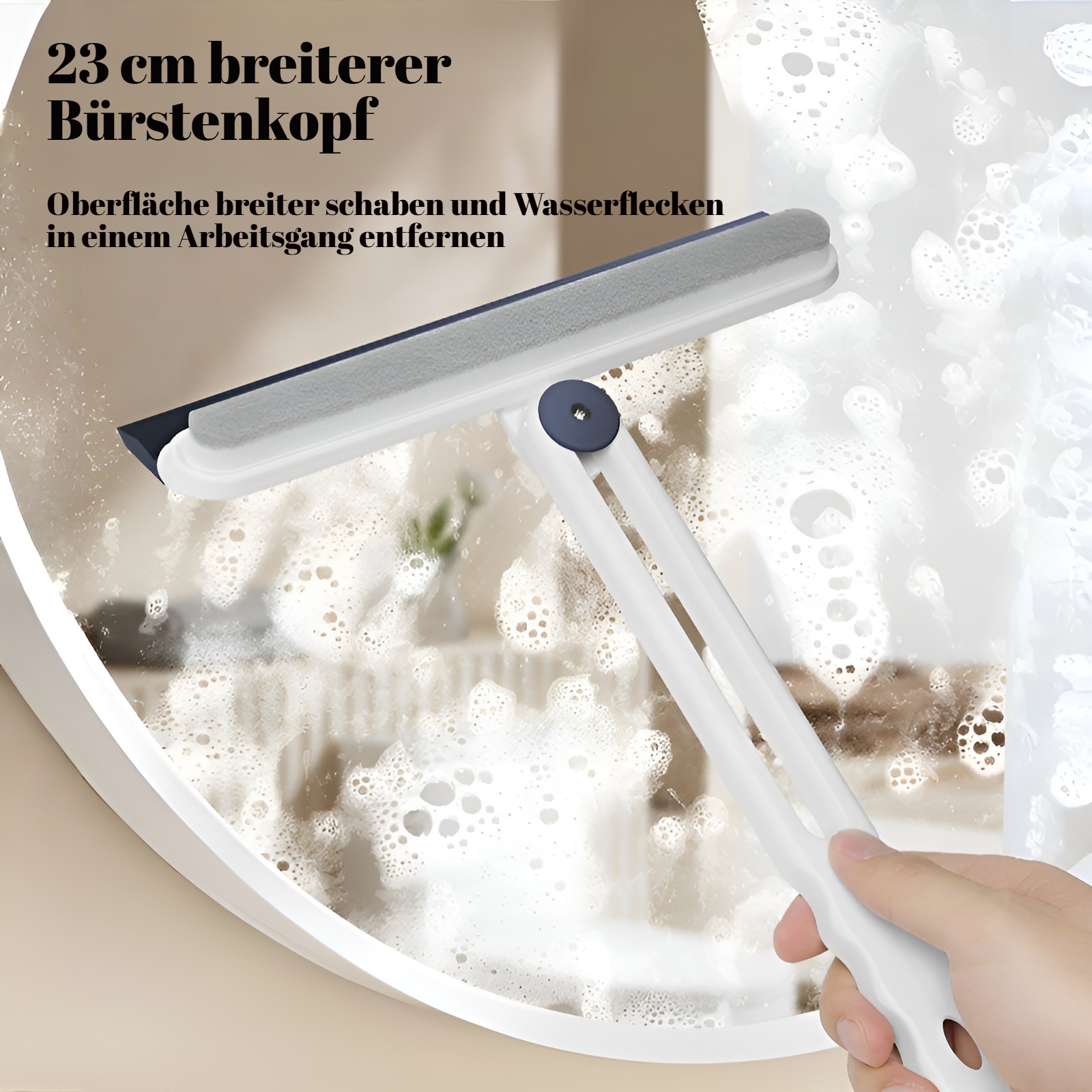 Japanisches Glasreinigungsartefakt für den Haushalt, Badezimmer, Glasschaber, Fenster, doppelseitige