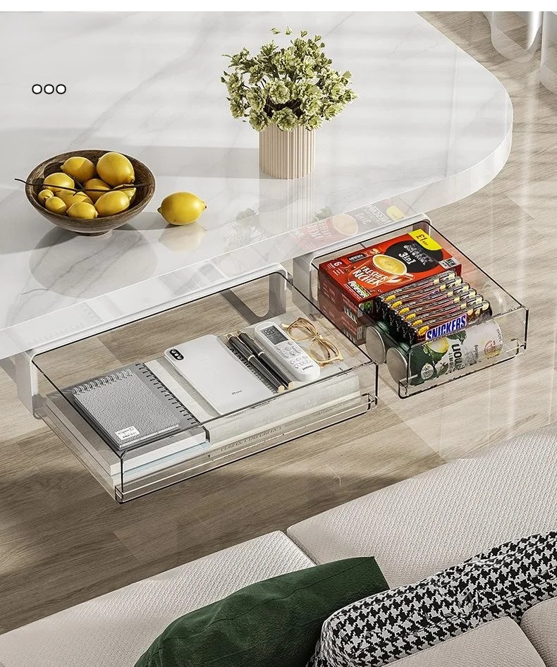 책상 밑 간편 설치 수납함 사용 예시