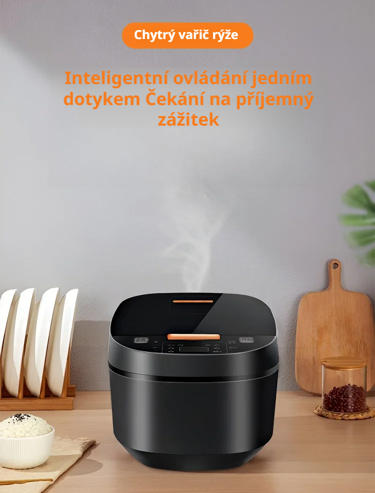 5L chytrý rýžovar s kulovou vložkou – pohled zepředu