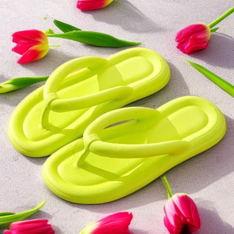 Damen Outdoor Flip Flops mit weicher Sohle in Schwarz