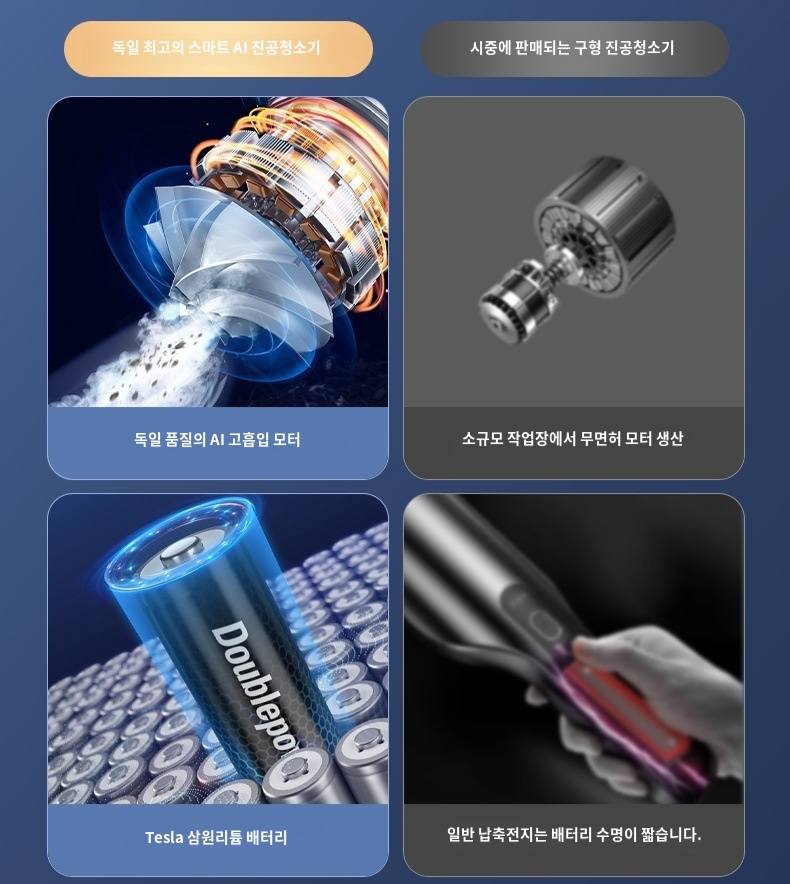 차량용 강력핸드청소기 차량용 청소기 고출력 소형차 휴대용 충전 청소기