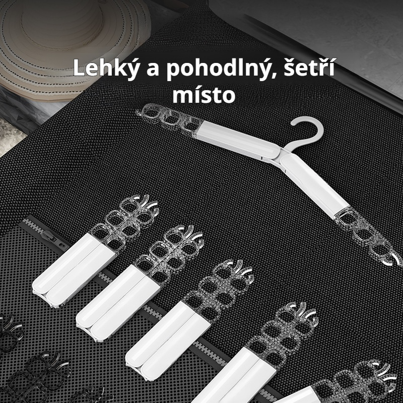Skládací magický věšák na šaty pro venkovní použití