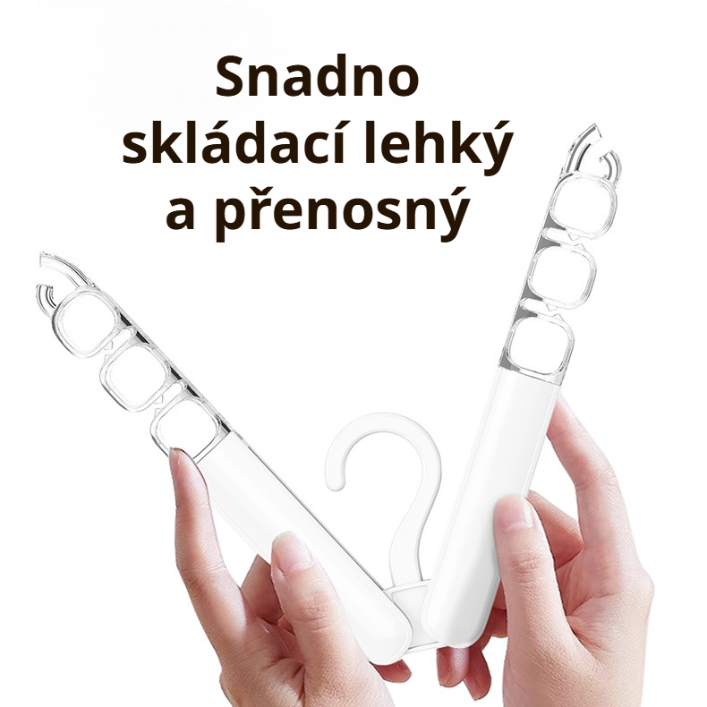 Skládací magický věšák na šaty pro venkovní použití