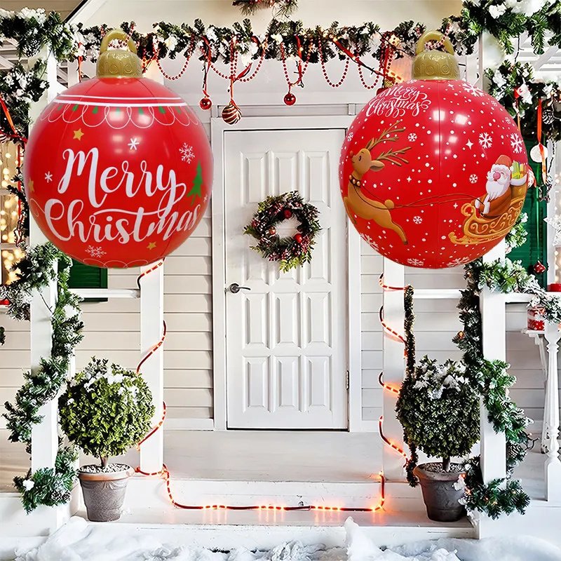 Garden Decoration Christmas Balls Remote Control Inflatable Christmas Household