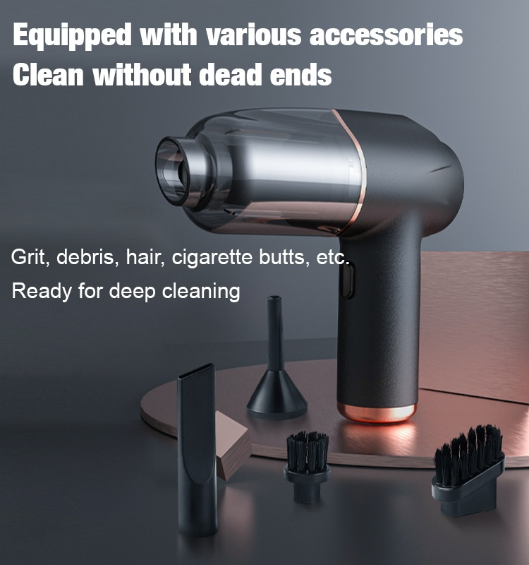 Blow, vacuum and inflate all-in-one cordless vacuum cleaner for home and car