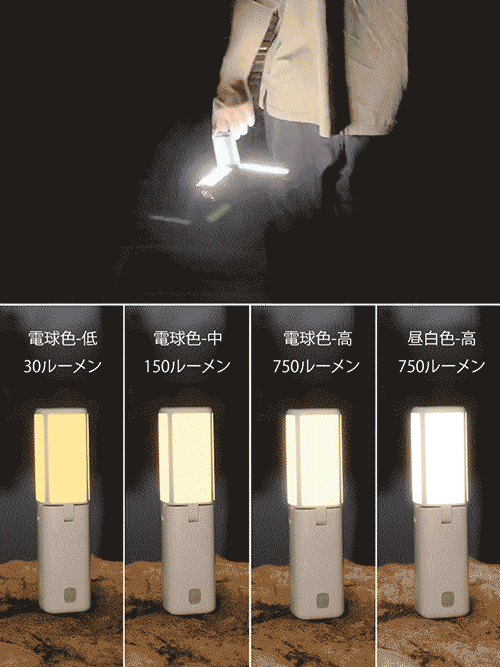 屋外用吊り下げ式多機能LEDランタン 