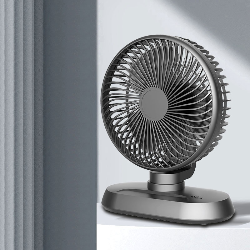 グレー【充電式・首振りタイプ】