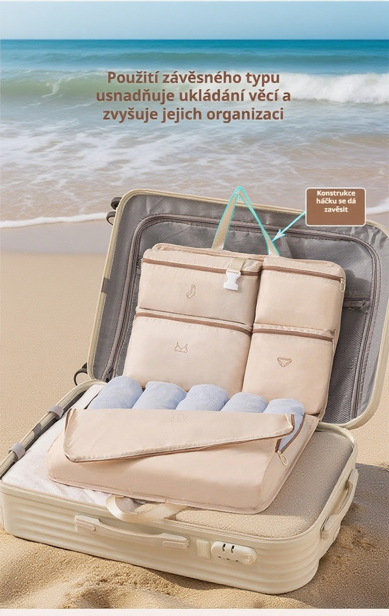 Domácí organizace s 7v1 taškou na ponožky