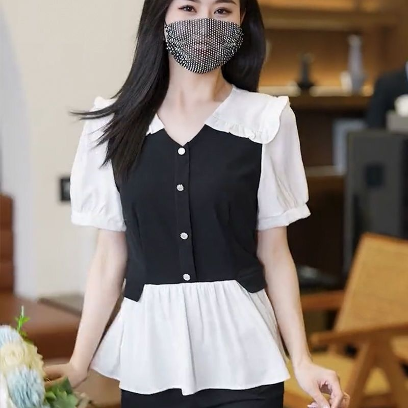 レイヤード風ブラウス