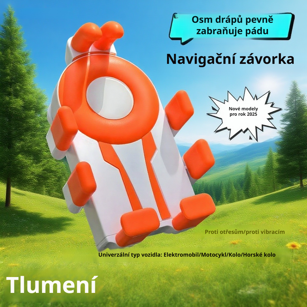 Bezpečný a spolehlivý držák na telefon, nastavitelný úhel, antishake