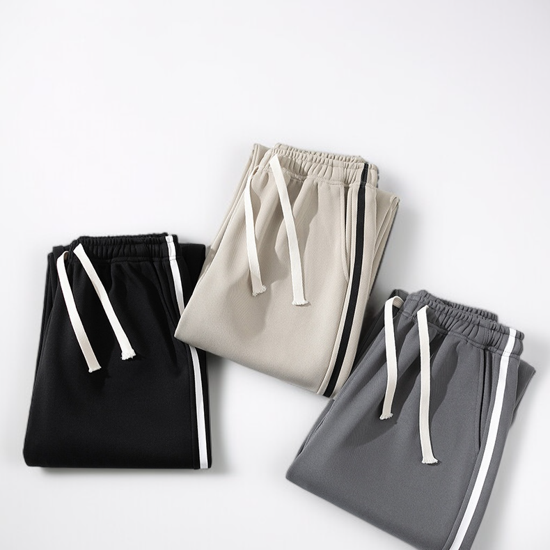 メンズ スポーツ ワイドレッグ ルーズパンツ ロングパンツ 秋冬