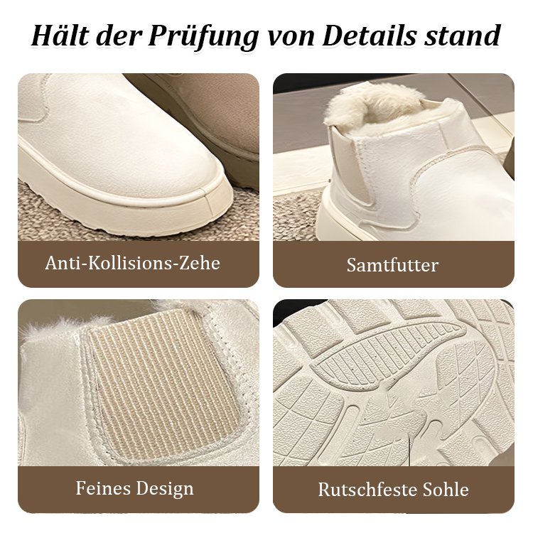 Gefütterte Schneestiefel mit dicker Sohle