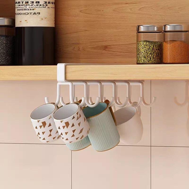 주방 행거 무펀치 가정용 수저걸이 물컵걸이 찬장걸이 행거걸이 후크 정리 수납장