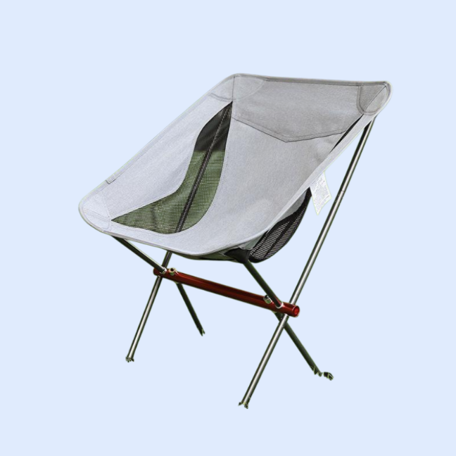 アルミ合金製便利なリクライニング背もたれ付き家庭用折りたたみ椅子