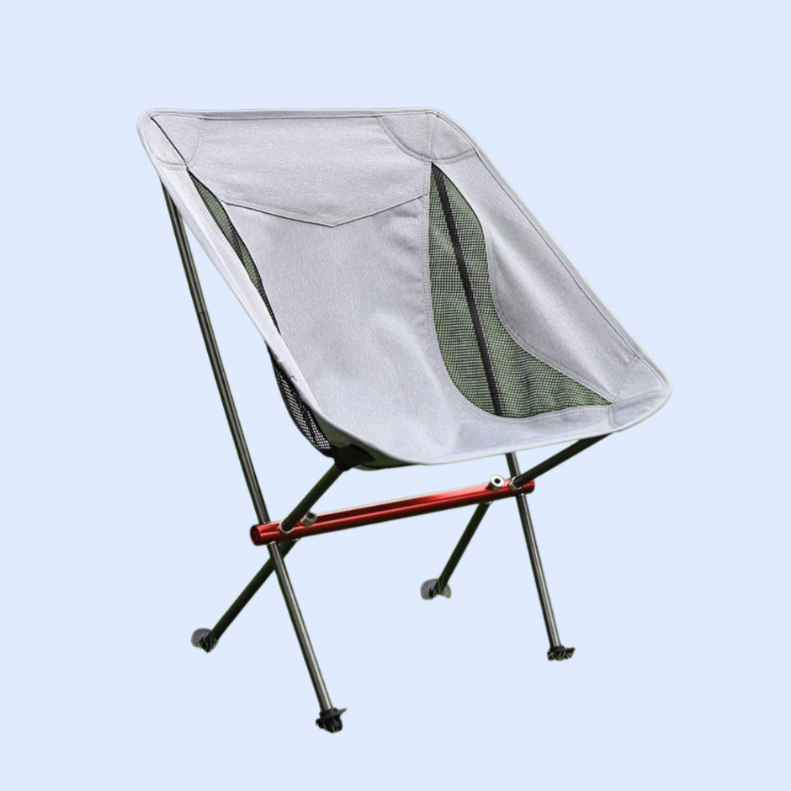 アルミ合金製便利なリクライニング背もたれ付き家庭用折りたたみ椅子