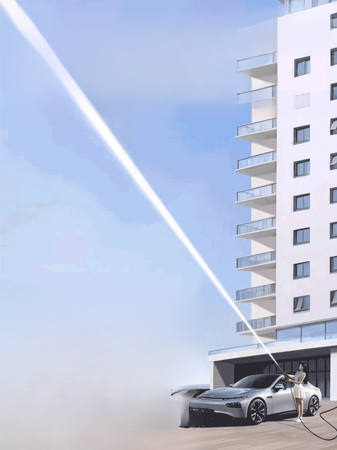 High pressure car wash gun